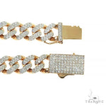 14K Gold Miami Cuban Diamond Bracelet 66391 - Image 3