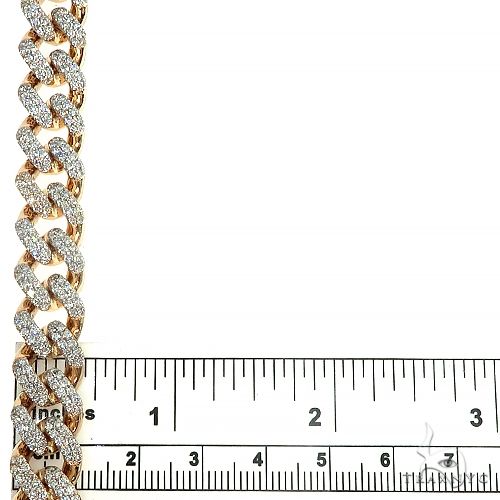 14K Gold Miami Cuban Diamond Bracelet 66391 - Image 6
