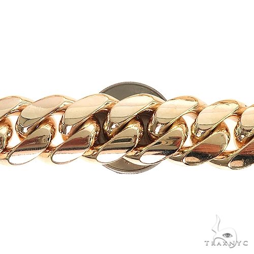 Solid Miami Cuban Diamond Lock Chain 21 Inches 18mm    66843 - Image 4