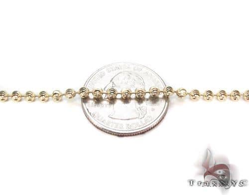 14K Gold Moon Cut Chain 24 Inches 5mm   65882 - Image 3