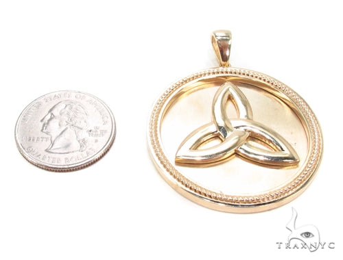 14K Gold Trinity Knot Pendant 35269 - Image 6