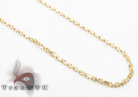 14K Gold Prong Diamond Cross Crucifix Necklace 32223 - Image 2