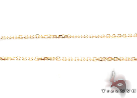 14K Gold Prong Diamond Cross Crucifix Necklace 32223 - Image 4