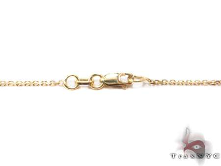 14K Gold Prong Diamond Cross Crucifix Necklace 32223 - Image 5