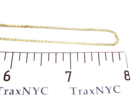 14K Gold Prong Diamond Cross Crucifix Necklace 32223 - Image 8
