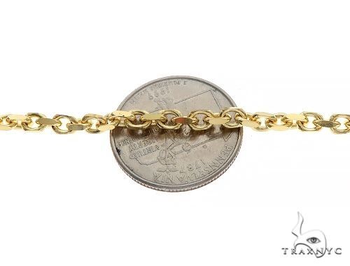 14K Yellow Gold Solid Anchor Cable Link  3.5mm 24 Inches   68144 - Image 4
