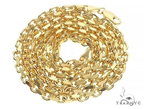 14K Gold Solid Anchor Cable Link 26 Inches 3.5mm 68145 - Image 3
