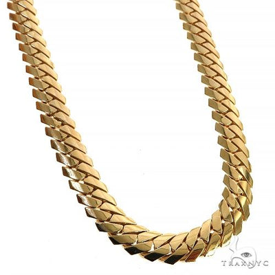 14K Gold Solid Mimi Cuban Link 7.2 mm 22 Inches 68344 - Image 1