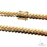 14K Gold Solid Mimi Cuban Link 7.2 mm 22 Inches 68344 - Image 3