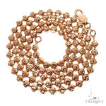 14K Rose Gold Moon Cut Chain 24 Inches 4mm   64610 - Image 3