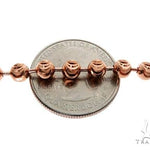 14K Rose Gold Moon Cut Chain 24 Inches 5mm   65889 - Image 3