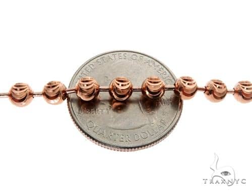 14K Rose Gold Moon Cut Chain 24 Inches 5mm   65889 - Image 3