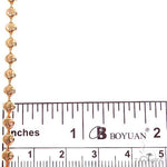 14K Rose Gold Moon Cut Chain 30 Inches 4mm   64613 - Image 5