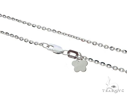 14K White Gold Mirror Rolo Chain 20 Inches 1mm   65592 - Image 2