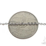 14K White Gold Mirror Rolo Chain 20 Inches 1mm   65592 - Image 3