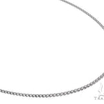 14K White Gold Solid Franco Chain 24 Inches 1.1mm 65609 - Image 1