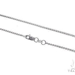 14K White Gold Solid Franco Chain 24 Inches 1.1mm 65609 - Image 2