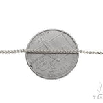 14K White Gold Solid Franco Chain 24 Inches 1.1mm 65609 - Image 4