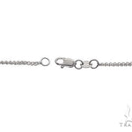 14K White Gold Solid Franco Chain 24 Inches 1.1mm 65609 - Image 5