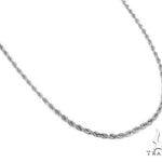 14K White Gold Diamond Cut Solid Rope 24 Inches 2.5mm   67535 - Image 2