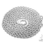 14K White Gold Diamond Cut Solid Rope 24 Inches 2.5mm   67535 - Image 3