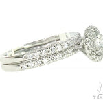 14K White Gold Diamond Engagement Ring Bridal Set 65973 - Image 5