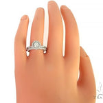 14K White Gold Diamond Engagement Ring Bridal Set 65973 - Image 8