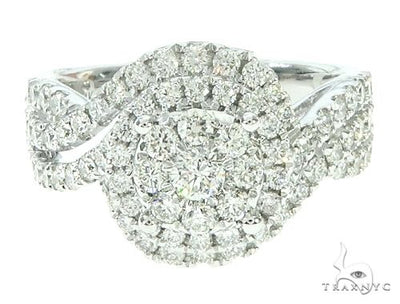 14K Gold Diamond Round Halo Engagement Ring 65734 - Image 1