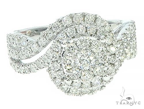 14K Gold Diamond Round Halo Engagement Ring 65734 - Image 2
