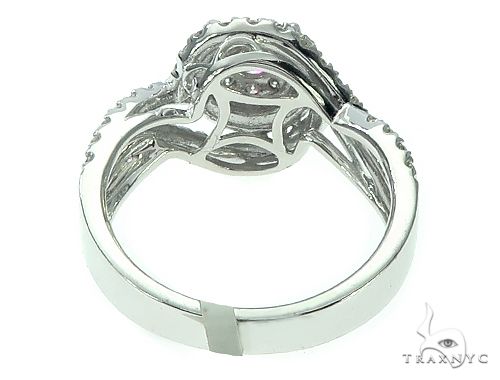14K Gold Diamond Round Halo Engagement Ring 65734 - Image 5