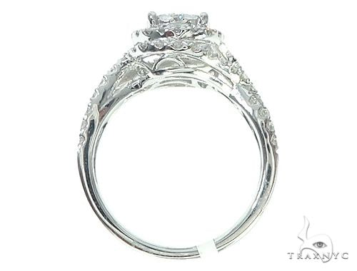 14K Gold Diamond Round Halo Engagement Ring 65734 - Image 6