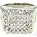 14K White Gold Diamond TraxNYC Ring With Logo 65962 - Image 2