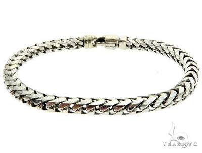 14K White Gold Men's Bracelet 61855 - Image 1