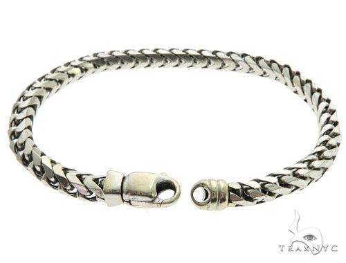 14K White Gold Men's Bracelet 61855 - Image 5