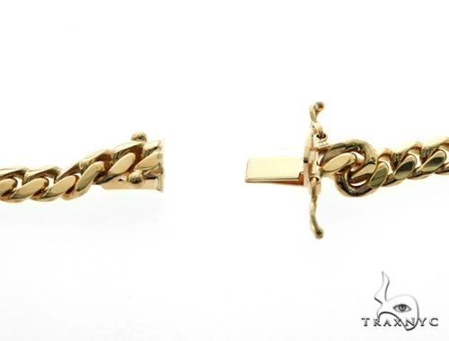 14K Yellow Gold Solid Miami Cuban Link Chain 64560 - Image 6