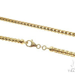 14K Yellow Gold Solid Franco Link Chain 22 Inches 3.9mm   65596 - Image 2