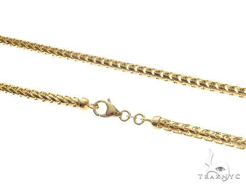 14K Yellow Gold Solid Franco Link Chain 22 Inches 3.9mm   65596 - Image 2