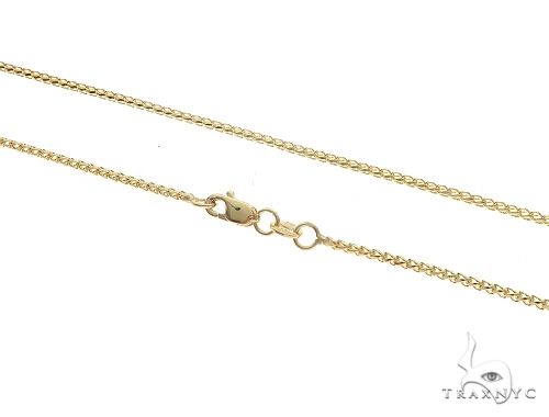 14k Yellow Gold Solid Franco Chain 24 Inches 1.3mm 65606 - Image 2