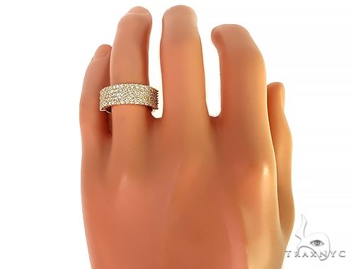 14K Gold 5 Row Diamond Ring 66173 - Image 6