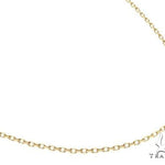 14K Yellow Gold Cable Link Chain 18 Inches 1.4mm   64395 - Image 2