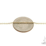 14K Yellow Gold Cable Link Chain 18 Inches 1.4mm   64395 - Image 3