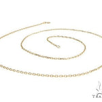 14K Yellow Gold Cable Link Chain 18 Inches 1.4mm   64395 - Image 4