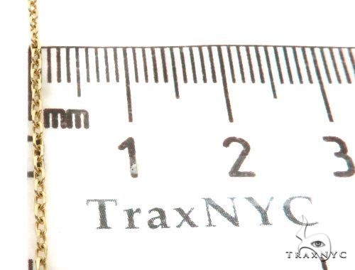14K Yellow Gold Cable Link Chain 18 Inches 1.4mm   64395 - Image 5