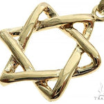 14K Yellow Gold David Star Pendant Set 65941 - Image 3