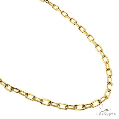 14K Yellow Gold Diamond Cut Anchor Cable Link Chain 22 Inches 3.7mm   67795 - Image 1
