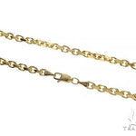 14K Yellow Gold Diamond Cut Solid Anchor Chain 22 Inches 2.5mm 70123 - Image 2