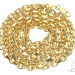 14K Yellow Gold Diamond Cut Solid Anchor Chain 22 Inches 2.5mm 70123 - Image 3