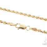 14k Yellow Gold Diamond Cut Solid Rope Chain 22 Inches 2.5mm 64770 - Image 1