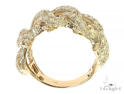 14K Gold Diamond Spiked Cuban Link Ring 66170 - Image 6