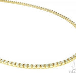 14K Yellow Gold Diamond Tennis Chain 18 Inches 2.5mm 7.23ct   66403 - Image 1
